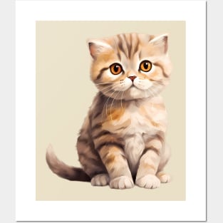 Scottish Fold cat Posters and Art